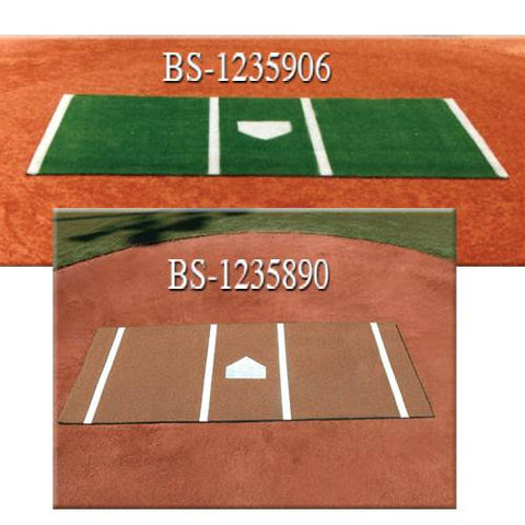 Image of DiamondTurf Home Plate Mat Clay 6x12 | 1235890