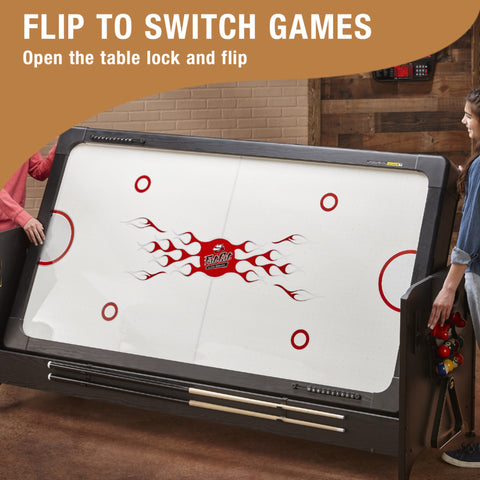 Image of Fat Cat Original 3-in-1 7' Pockey Multi-Game Table Tan