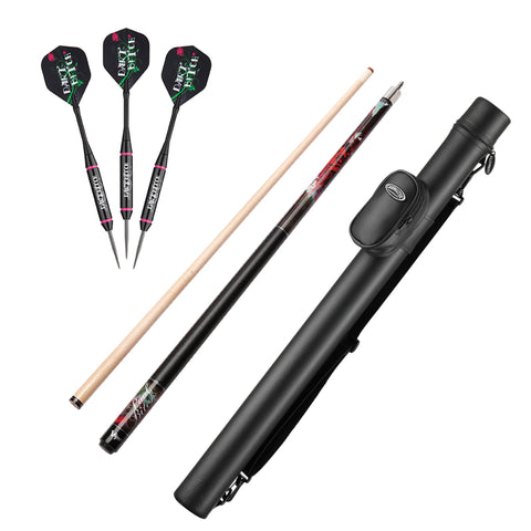 Image of Viper Vanity Dart Bitch Steel Tip Darts 22 Grams, Viper Underground Pool Bitch Cue, and Casemaster Q-Vault Supreme Black Cue Case