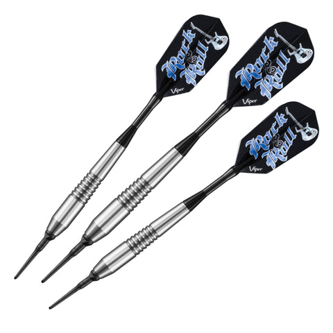 Image of Viper Underground Rock & Roll Soft Tip Darts 18 Grams, Viper Underground Rock & Roll Cue, and Casemaster Q-Vault Supreme Black Cue Case