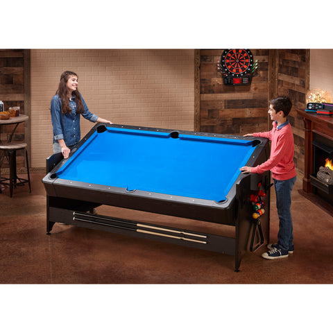 Image of Fat Cat Original 3-in-1 7' Pockey Multi-Game Table Blue
