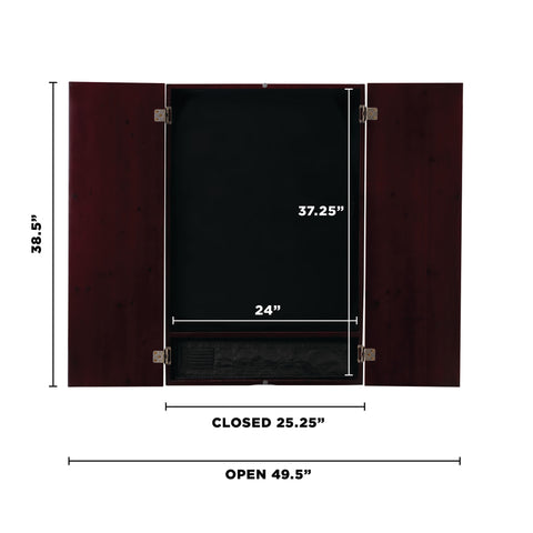 Image of Viper Orion Electronic Dartboard, Metropolitan Mahogany Cabinet, Laser Throw Line & Shadow Buster Dartboard Light Bundle