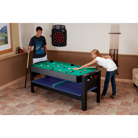 Image of Fat Cat 3-in-1 6' Flip Multi-Game Table