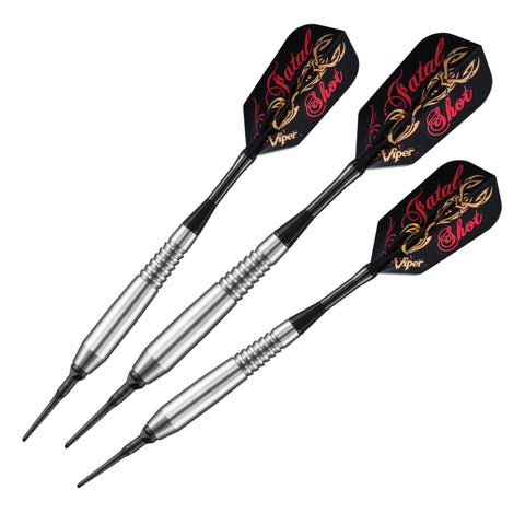 Image of Viper Underground Fatal Shot Soft Tip Darts 18 Grams, Viper Underground Fatal Shot Cue, and Casemaster Q-Vault Supreme Black Cue Case