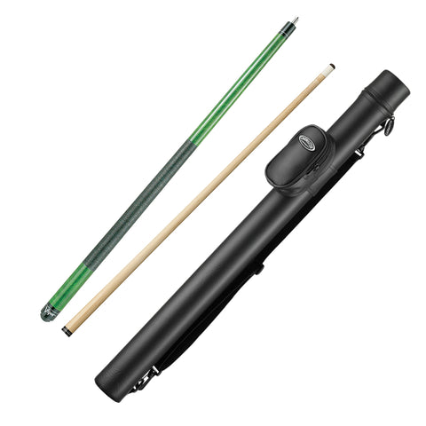 Image of Viper Elite Series Green Wrapped Cue and Casemaster Q-Vault Supreme Black Cue Case