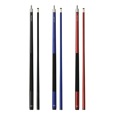 Image of Viper Graphstrike Billiard Cue in Black, Blue, and Red