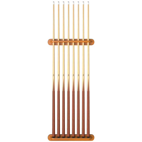 Image of Viper Traditional Oak 8 Cue Wall Cue Rack