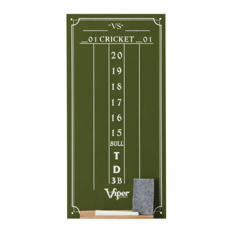 Image of Viper Shot King Dartboard, Small Cricket Chalk Scoreboard, and Laser Throw Line