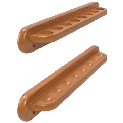 Image of Viper Traditional Oak 8 Cue Wall Cue Rack