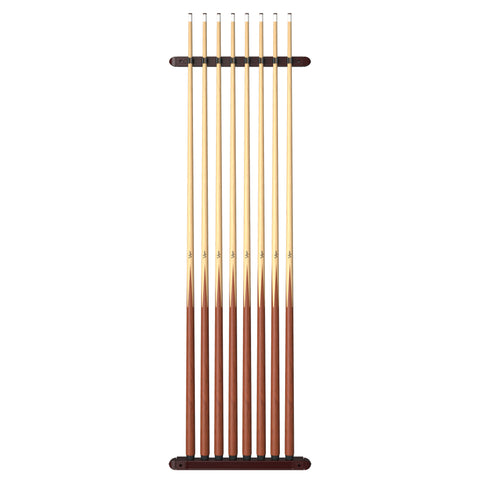 Image of Viper Mahogany 8 Cue 2-Piece Wall Cue Rack