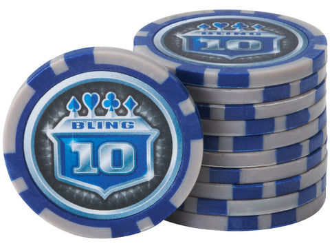 Image of Fat Cat Bling 13.5 Grams 500Ct Poker Chip Set - HomeFitPlay
