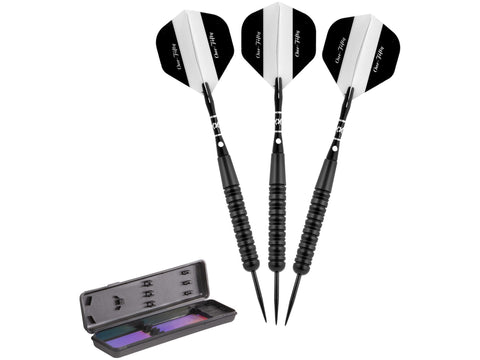 Image of Elkadart Black 150 Jet Black Steel Tip Darts - HomeFitPlay