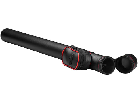 Image of Casemaster Q-Vault Supreme Black with Red Trim Cue Case - HomeFitPlay