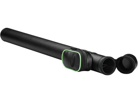 Image of Casemaster Q-Vault Supreme Black with Green Trim Cue Case - HomeFitPlay