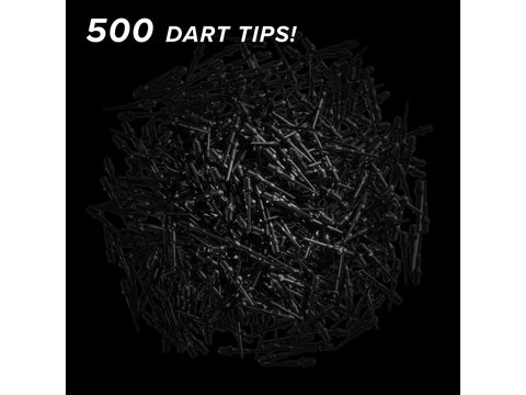 Image of Viper Tufflex Tips II 2BA Black 500Ct Soft Dart Tips - HomeFitPlay
