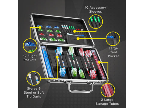 Image of Casemaster Legion Aluminum Dart Case - HomeFitPlay