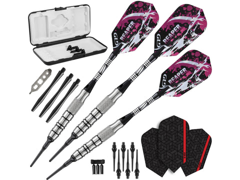 Image of Viper Grim Reaper 80% Tungsten Soft Tip Darts Black Rings - HomeFitPlay