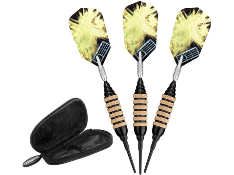 Image of Viper Spinning Bee Black Soft Tip Darts 16 Grams - HomeFitPlay