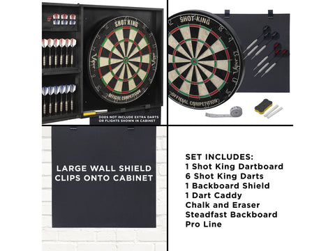 Image of Viper Steadfast Dart Back board with Shot King Sisal Board - HomeFitPlay