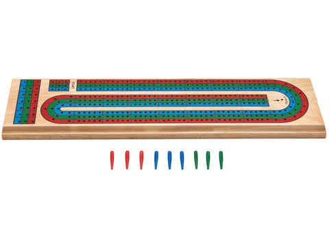 Image of Mainstreet Classics Wooden Barony Cribbage Board - HomeFitPlay