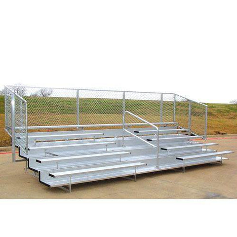 Image of BLEACHER 8 ROW 144 SEAT W/FENCE RAIL 27' | 1135213