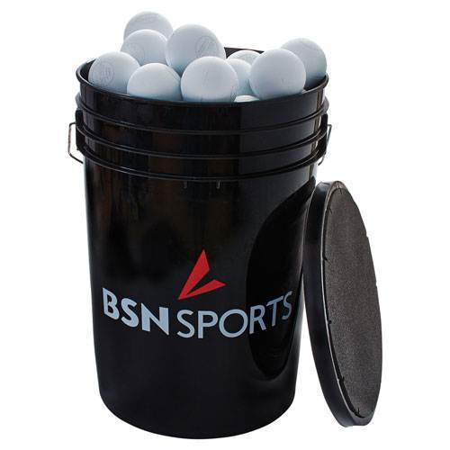 BSN SPORTS&trade; Bucket with 60 Lacrosse Balls | 1380843