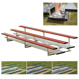 3 Row 15' Powder Coated Pref. Bleachers