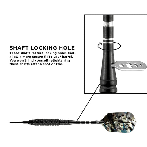 Image of Viper Black Magic Soft Tip Darts 10 Knurled Rings 18 Grams