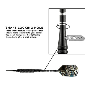 Viper Black Magic Soft Tip Darts 10 Knurled Rings 18 Grams
