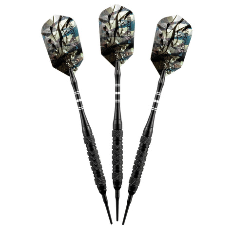 Image of Viper Black Magic Soft Tip Darts 6 Knurled Rings 18 Grams