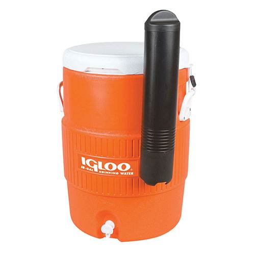 Igloo 10 Gal Orange Seat Top Cooler w/Cup Dispenser | 1384468