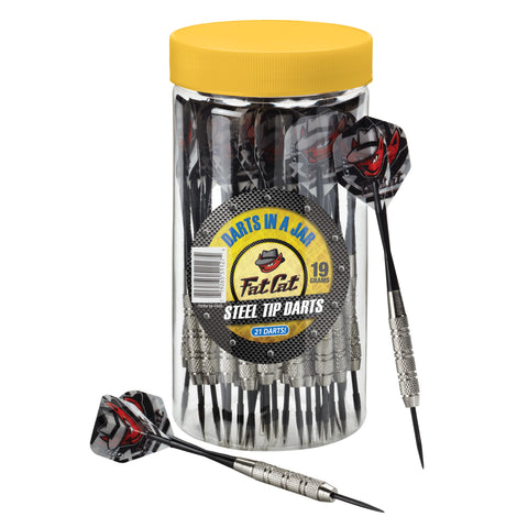 Image of Fat Cat Darts in a Jar Steel Tip 20 Grams 21 Count