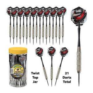 Fat Cat Darts in a Jar Steel Tip 20 Grams 21 Count