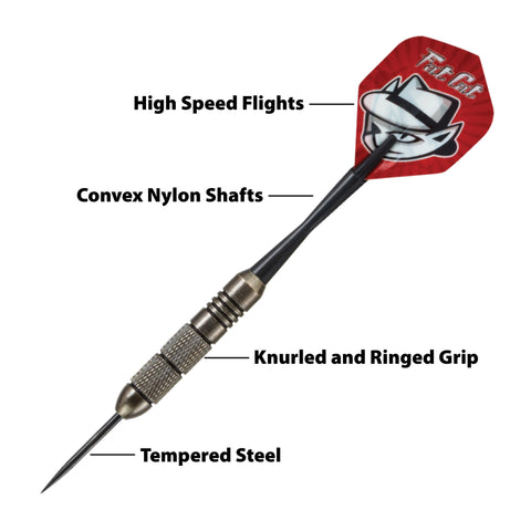 Image of Fat Cat Twin Pack Steel Tip Darts 19 Grams