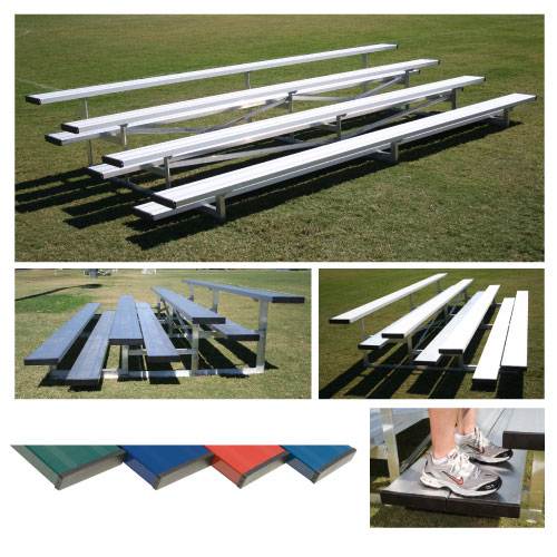 4 Row 15' Low Rise Pref. Bleacher