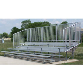 BLEACHER 5R 58S 21' W/AISLE & VERT RAIL | 1196542
