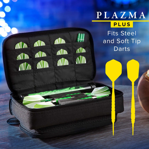 Image of Casemaster Plazma Plus Dart Case with Black Zipper and Phone Pocket