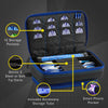Casemaster Plazma Plus Dart Case Black with Sapphire Zipper and Phone Pocket
