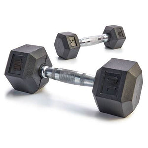 Rubber Encased Solid Hex Dumbbell 5lb | 20028375EA