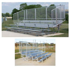 4 Row 27' Vertical Picket Bleacher | NB0427V