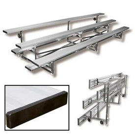2 Row 8' Tip n' Roll Bleachers (colored) | TR0208C 