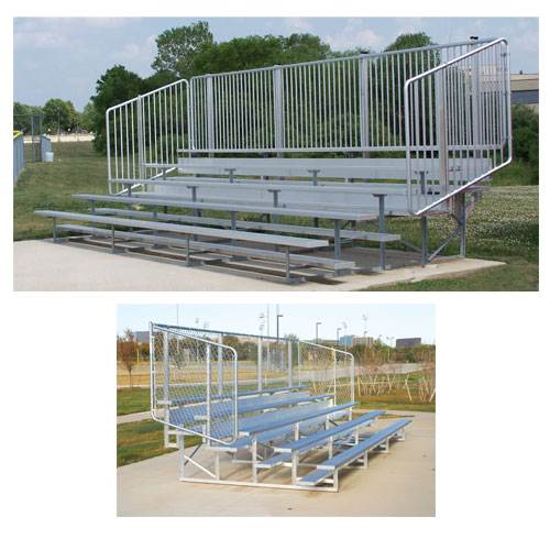 5 Row 21' Vertical Picket Bleacher | NB0521V