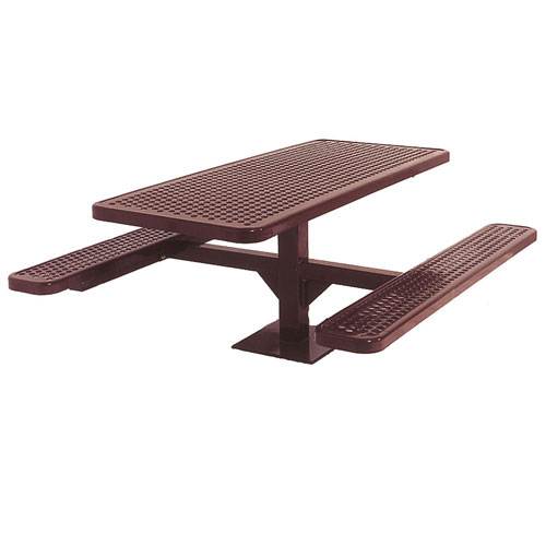 4' Single Pedestal Table Surf Mnt Perf | 1275544