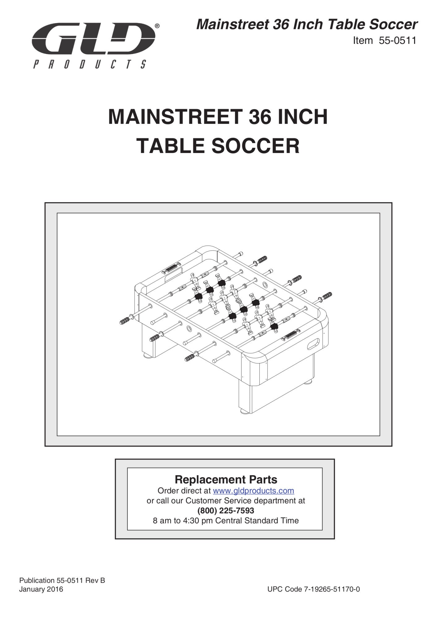 Mainstreet Classics 36" Foosball