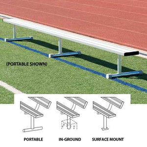 15' Permanent Bench w/o Back | BEPD15C