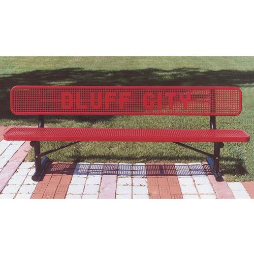 8' Letter Bench Surf Perf 15 Spaces Max | 1275643