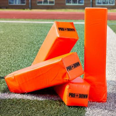 Pro Down Weighted Football Pylons (4-Pack) | MSWPYLON