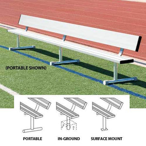 15' Portable Bench With Back