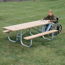 8'  Two Side H-D ADA Table, Press Treat | 1276015