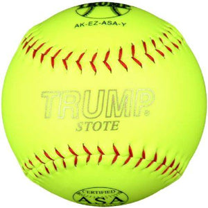 Trump® AK-EZ-USSSA-Y AK-EZ Series 12" 40/325 USSSA Synthetic Leather Softball - One Dozen | 1394816